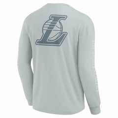 Los Angeles Lakers Elements Strive Long Sleeve T-Shirt  Gray - NBA