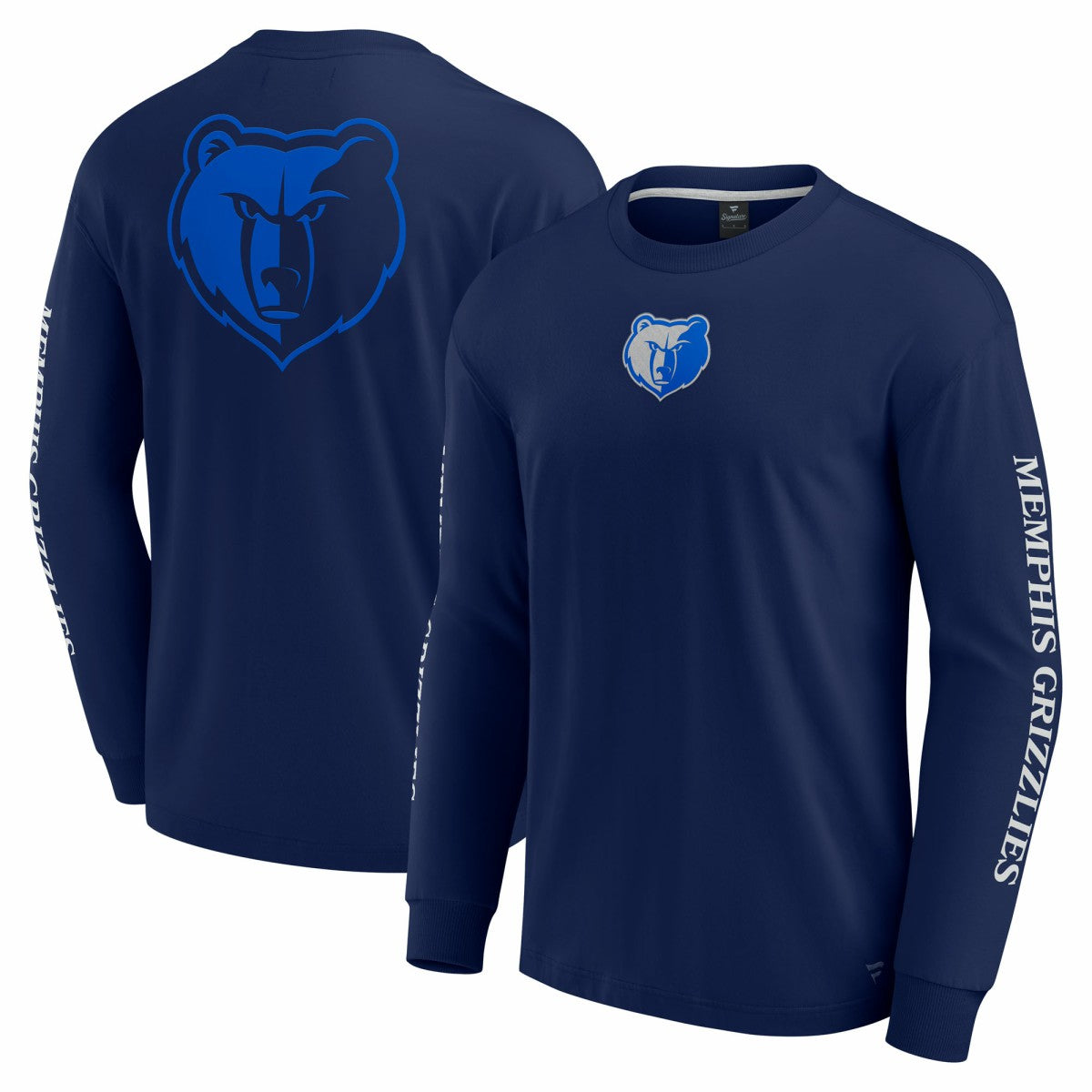 Memphis Grizzlies Elements Strive Long Sleeve T-Shirt  Navy - NBA