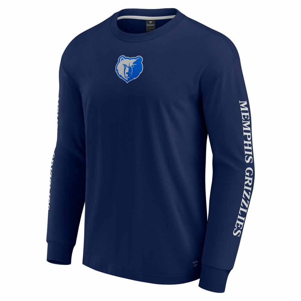 Memphis Grizzlies Elements Strive Long Sleeve T-Shirt  Navy - NBA