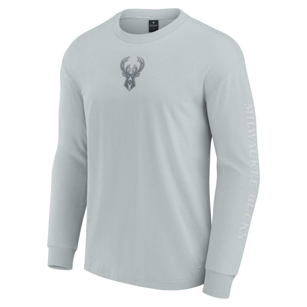 Milwaukee Bucks Elements Strive Long Sleeve T-Shirt  Gray - NBA