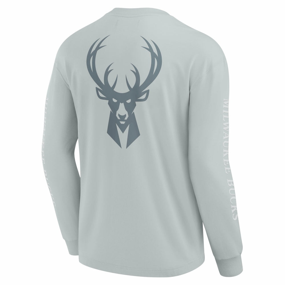Milwaukee Bucks Elements Strive Long Sleeve T-Shirt  Gray - NBA