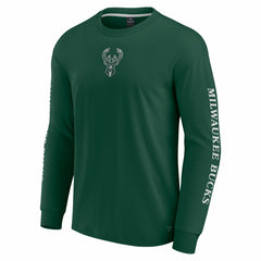 Milwaukee Bucks Elements Strive Long Sleeve T-Shirt  Hunter Green - NBA