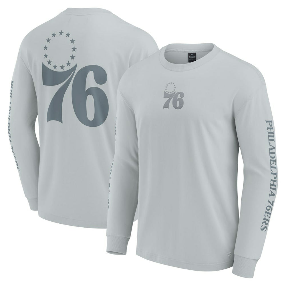 Philadelphia 76ers Elements Strive Long Sleeve T-Shirt  Gray - NBA
