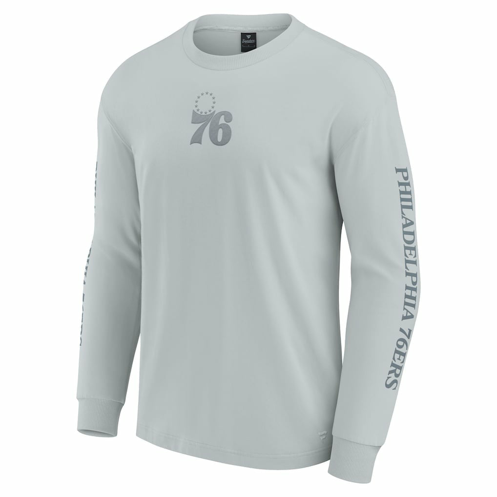 Philadelphia 76ers Elements Strive Long Sleeve T-Shirt  Gray - NBA