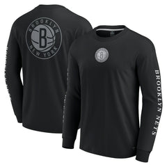 Brooklyn Nets Elements Strive Long Sleeve T-Shirt  Black - NBA