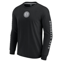 Brooklyn Nets Elements Strive Long Sleeve T-Shirt  Black - NBA