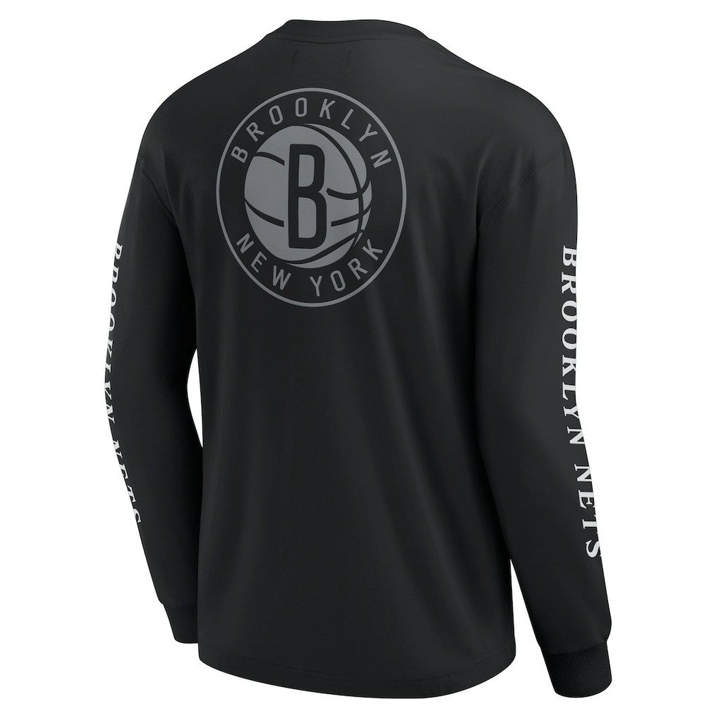 Brooklyn Nets Elements Strive Long Sleeve T-Shirt  Black - NBA