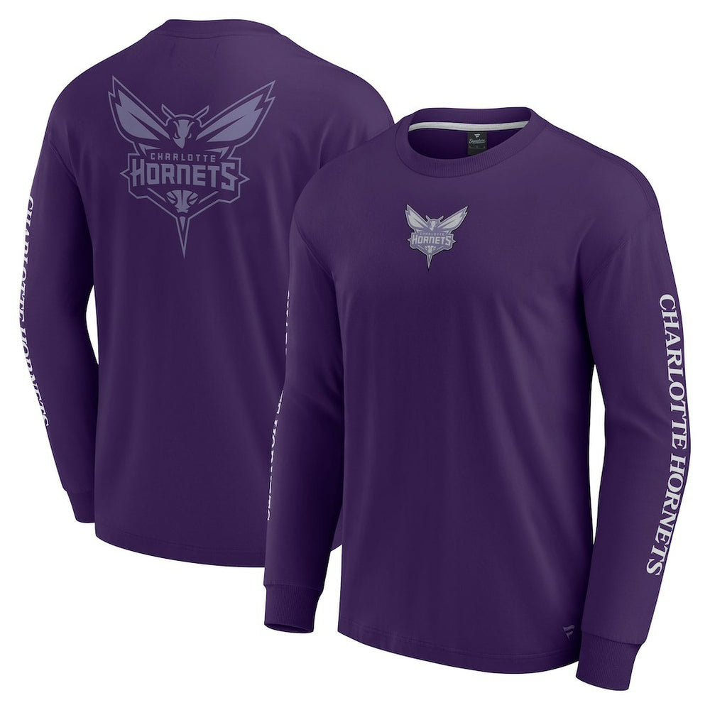 Charlotte Hornets Elements Strive Long Sleeve T-Shirt  Purple - NBA