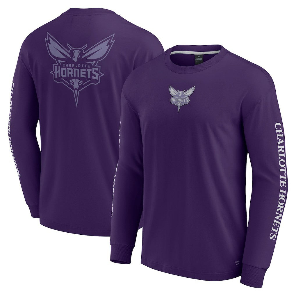 Charlotte Hornets Elements Strive Long Sleeve T-Shirt  Purple - NBA