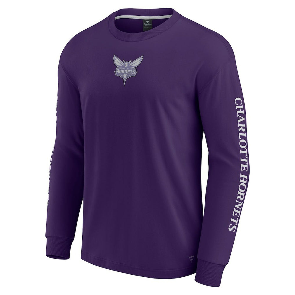 Charlotte Hornets Elements Strive Long Sleeve T-Shirt  Purple - NBA