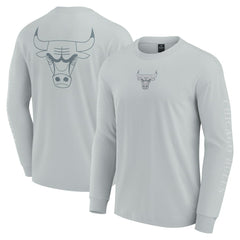 Chicago Bulls Elements Strive Long Sleeve T-Shirt  Gray - NBA