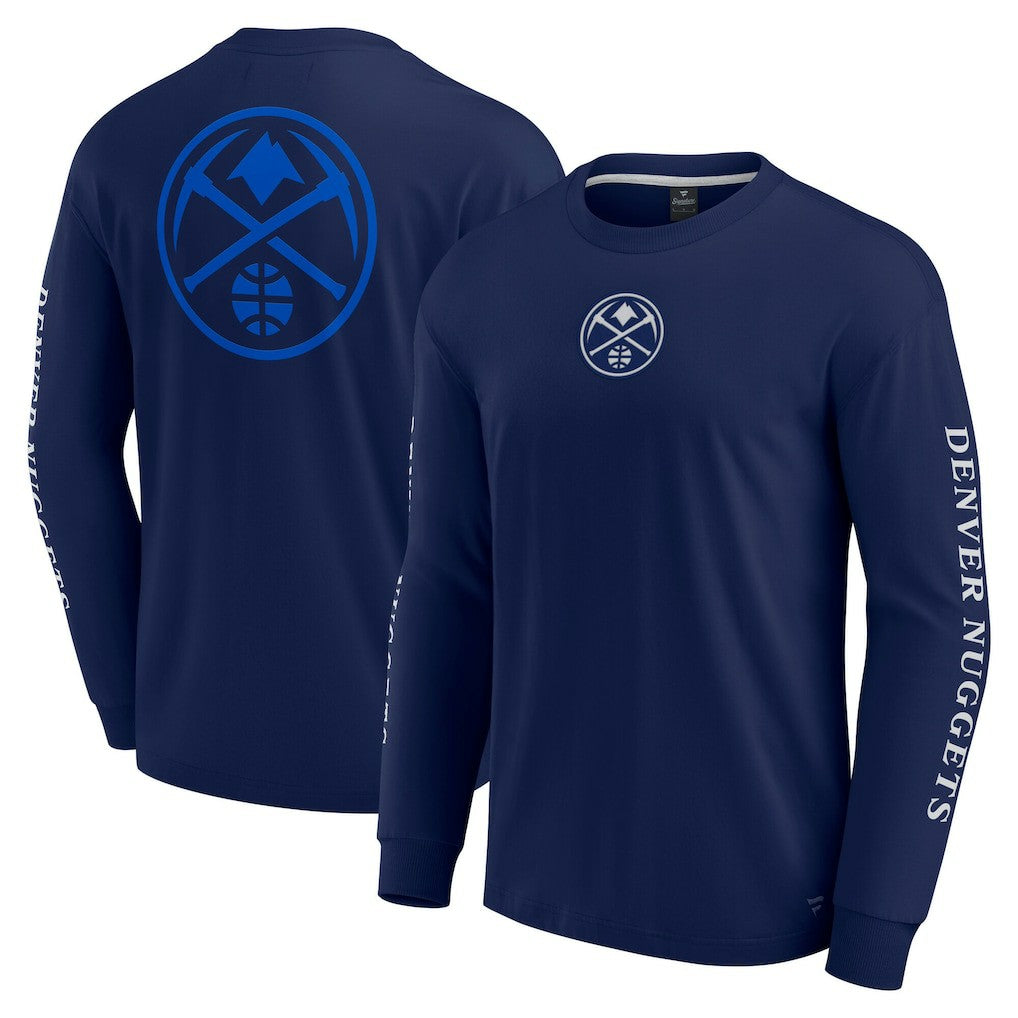 Denver Nuggets Elements Strive Long Sleeve T-Shirt  Navy - NBA