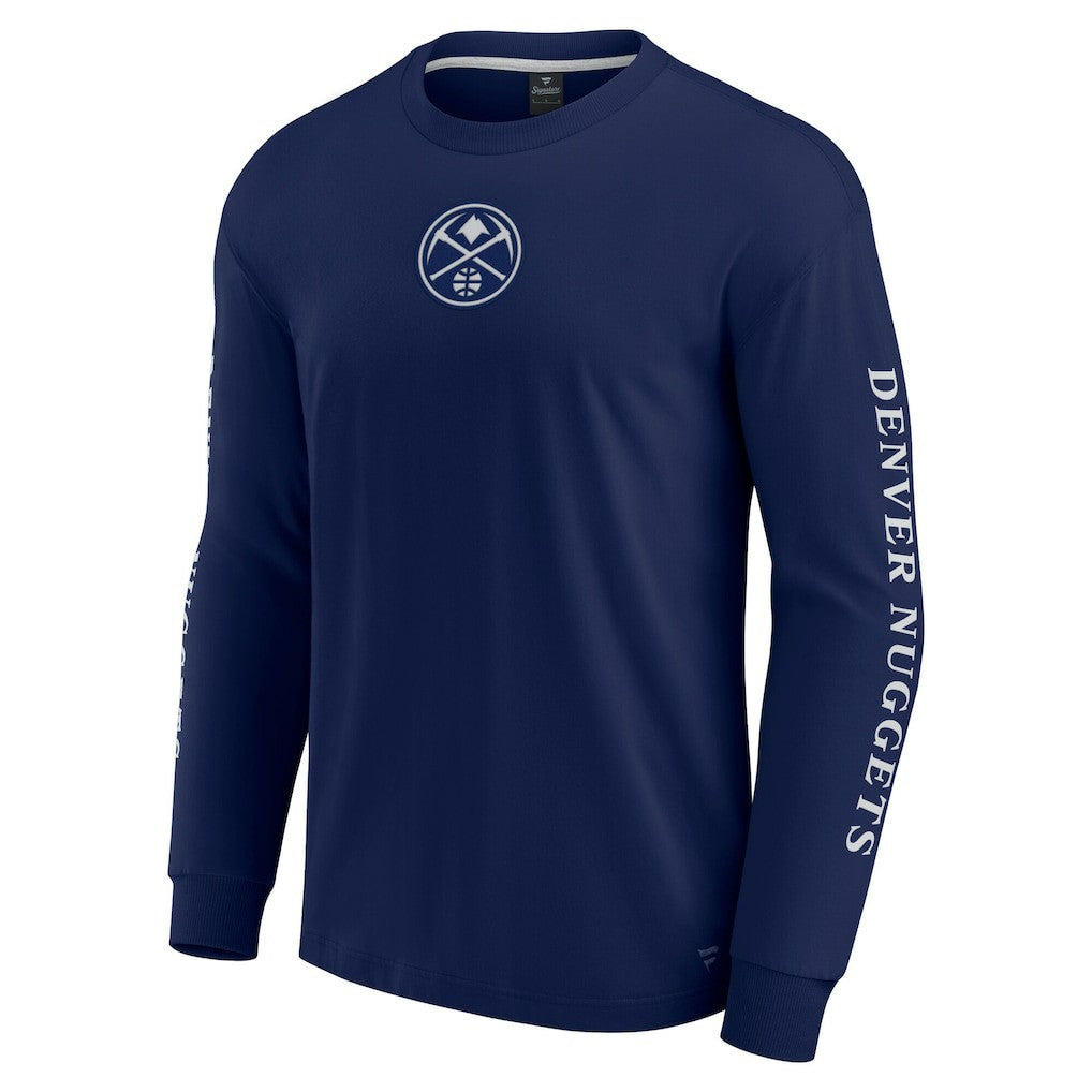 Denver Nuggets Elements Strive Long Sleeve T-Shirt  Navy - NBA