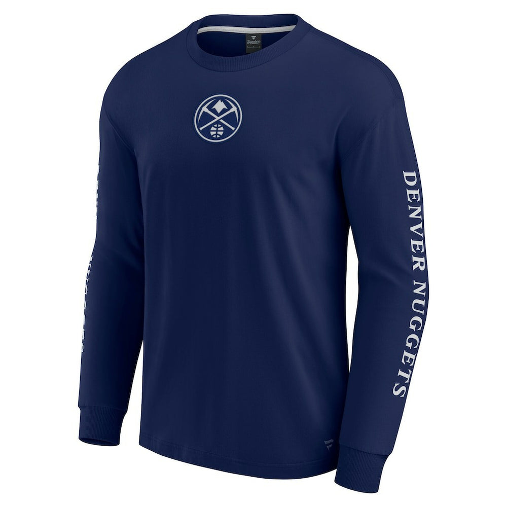 Denver Nuggets Elements Strive Long Sleeve T-Shirt  Navy - NBA