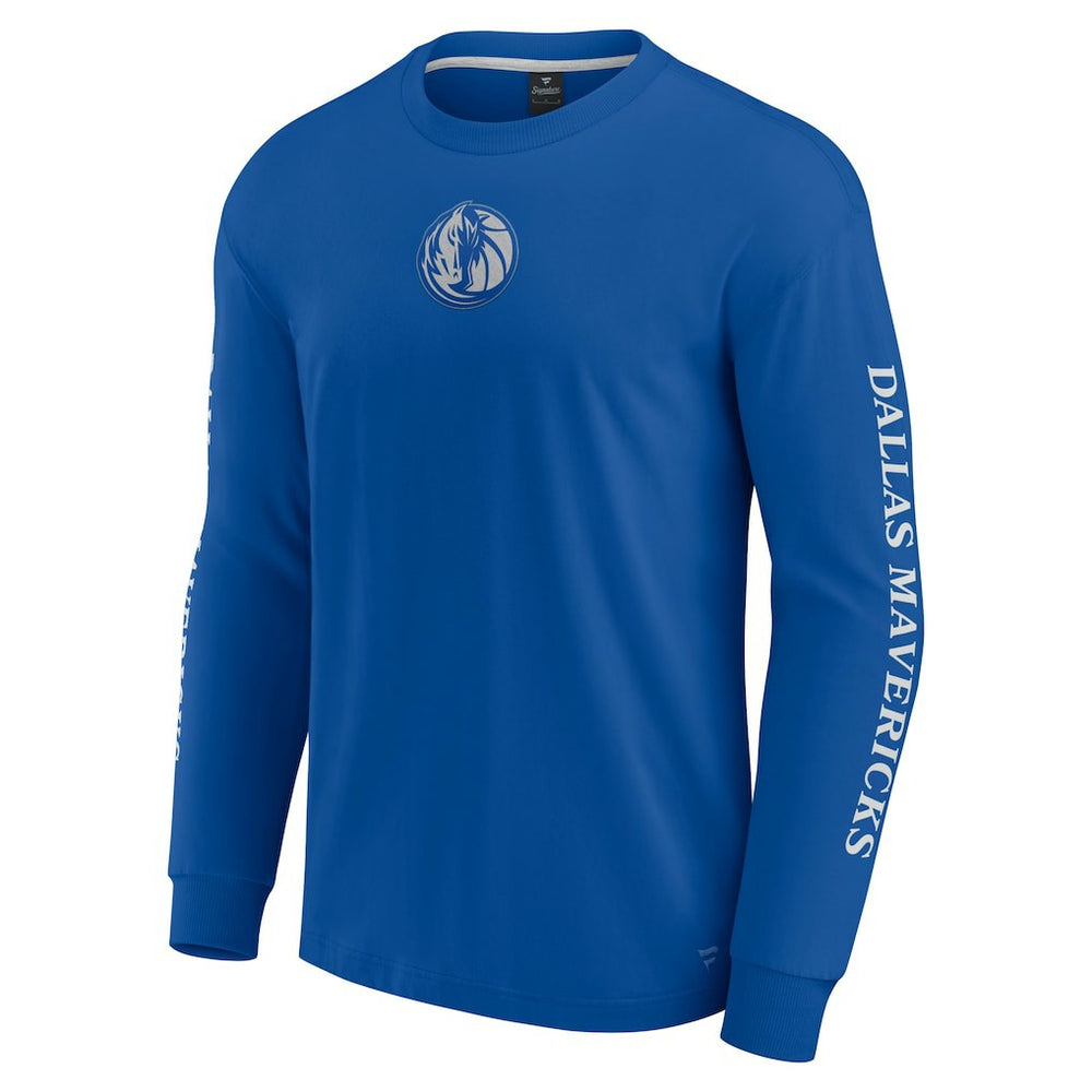 Dallas Mavericks Elements Strive Long Sleeve T-Shirt  Blue - NBA