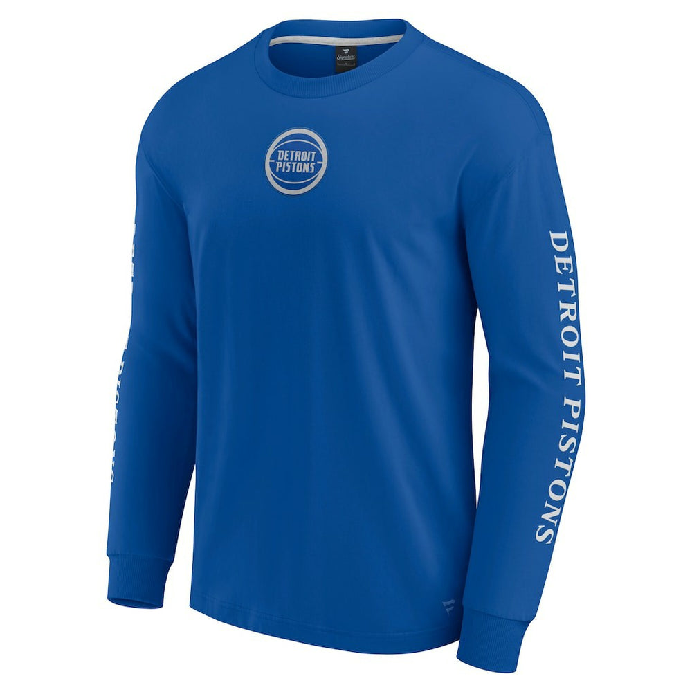 Detroit Pistons Elements Strive Long Sleeve T-Shirt  Blue - NBA