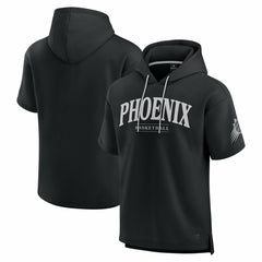 Phoenix Suns Elements Ready Short Sleeve Pullover Hoodie Black - NBA