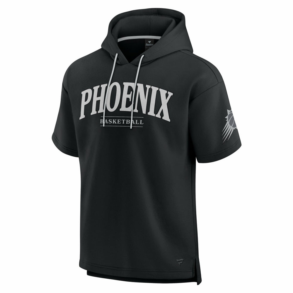 Phoenix Suns Elements Ready Short Sleeve Pullover Hoodie Black - NBA