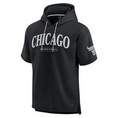 Chicago Bulls Elements Ready Short Sleeve Pullover Hoodie Black - NBA