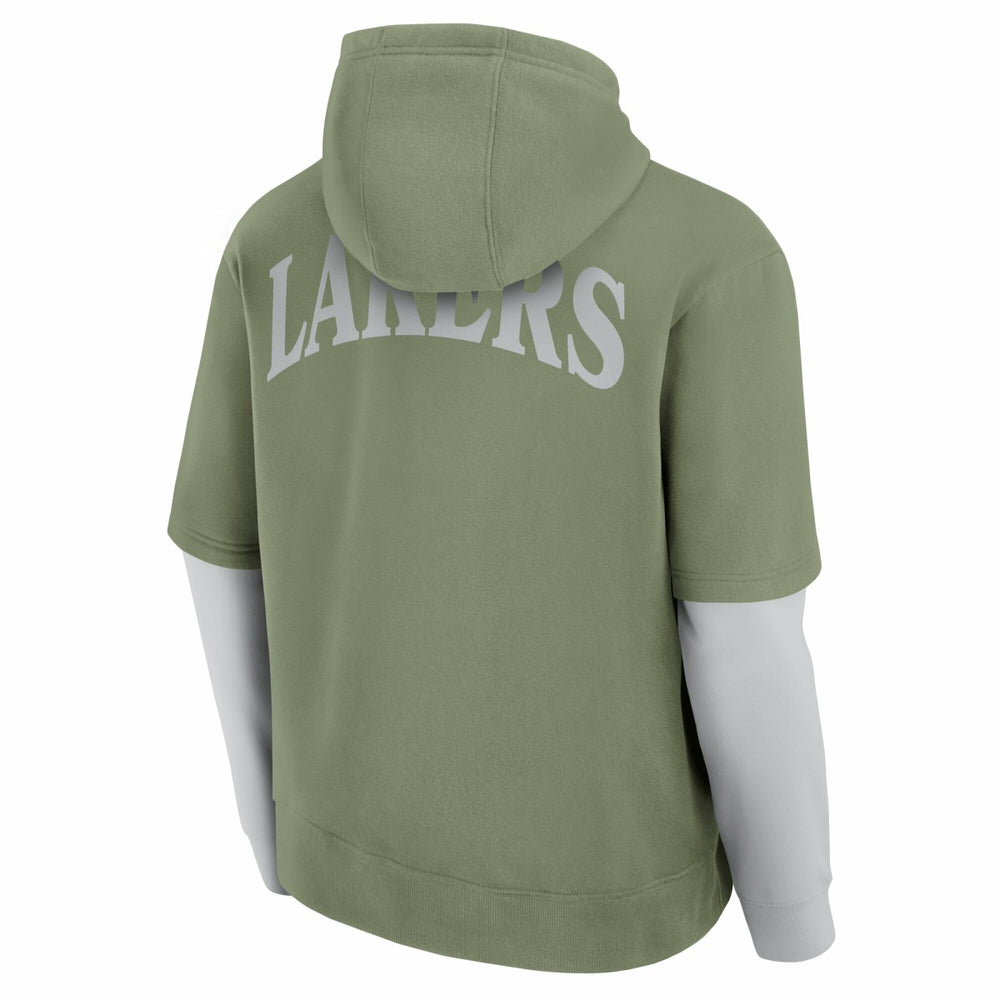 Los Angeles Lakers Elements Sleek Pullover Hoodie Olive - NBA