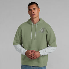 Los Angeles Lakers Elements Sleek Pullover Hoodie Olive - NBA