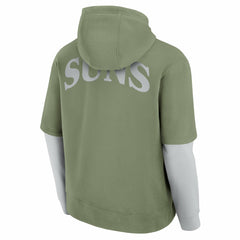 Phoenix Suns Elements Sleek Pullover Hoodie Olive - NBA
