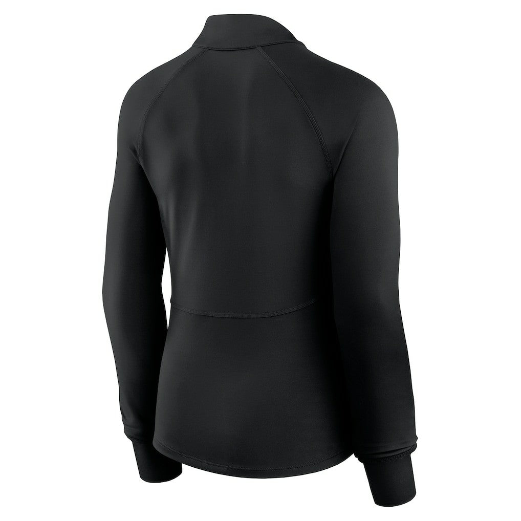 Philadelphia 76ers Women's Elements Match Raglan Quarter-Zip Top Black - NBA