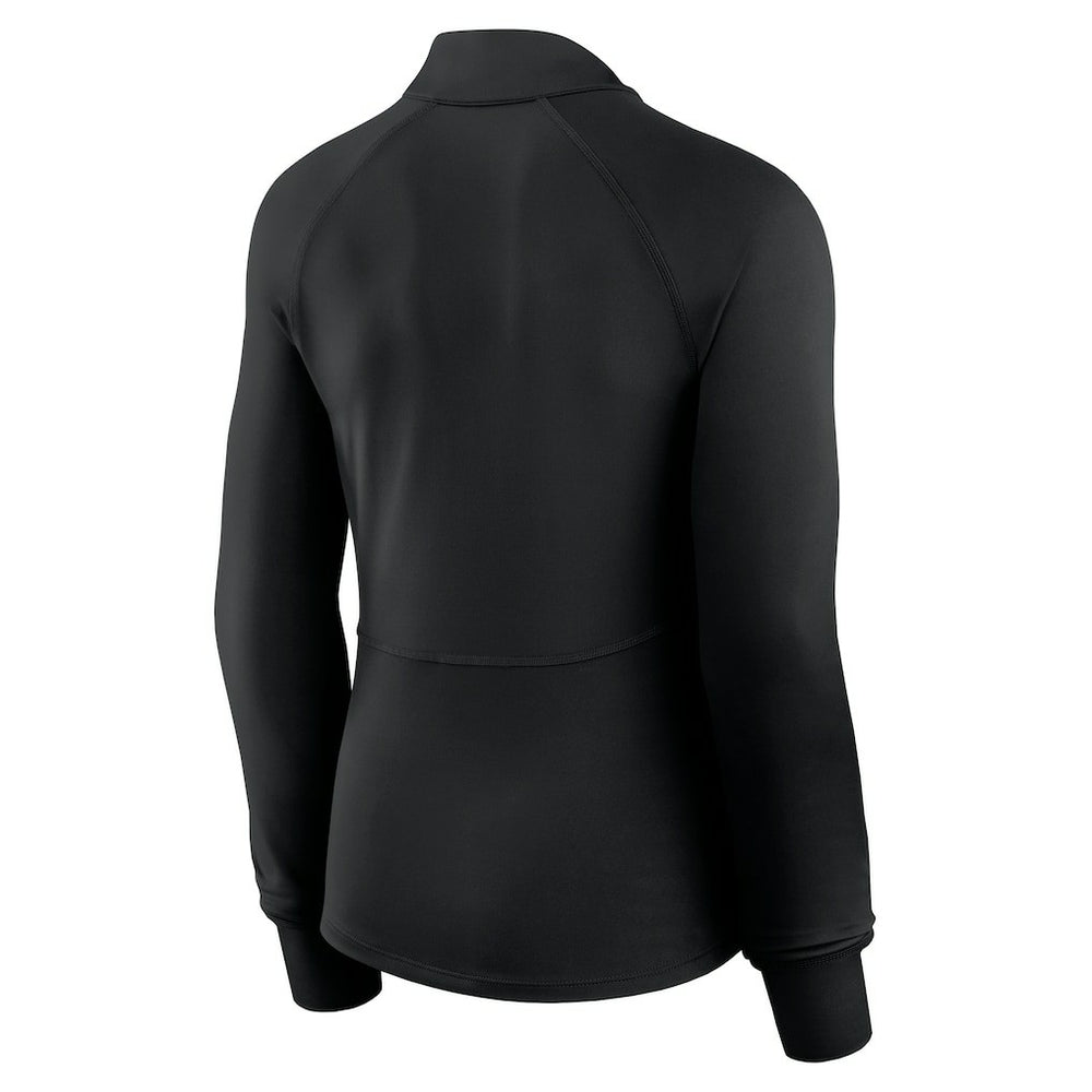 Philadelphia 76ers Women's Elements Match Raglan Quarter-Zip Top Black - NBA