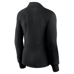 Chicago Bulls Women's Elements Match Raglan Quarter-Zip Top Black - NBA