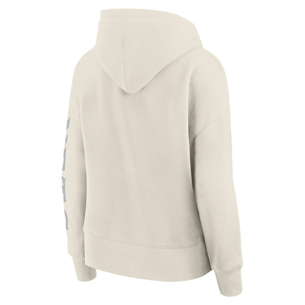 Brooklyn Nets Women's Elements Next Pullover Hoodie Cream - NBA
