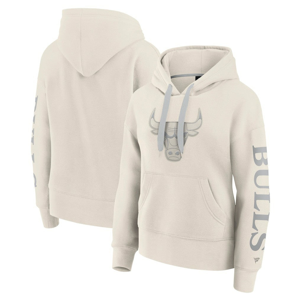 Chicago Bulls Women's Elements Next Pullover Hoodie Cream - NBA