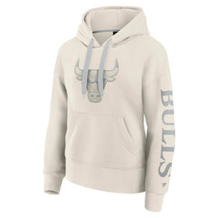 Chicago Bulls Women's Elements Next Pullover Hoodie Cream - NBA