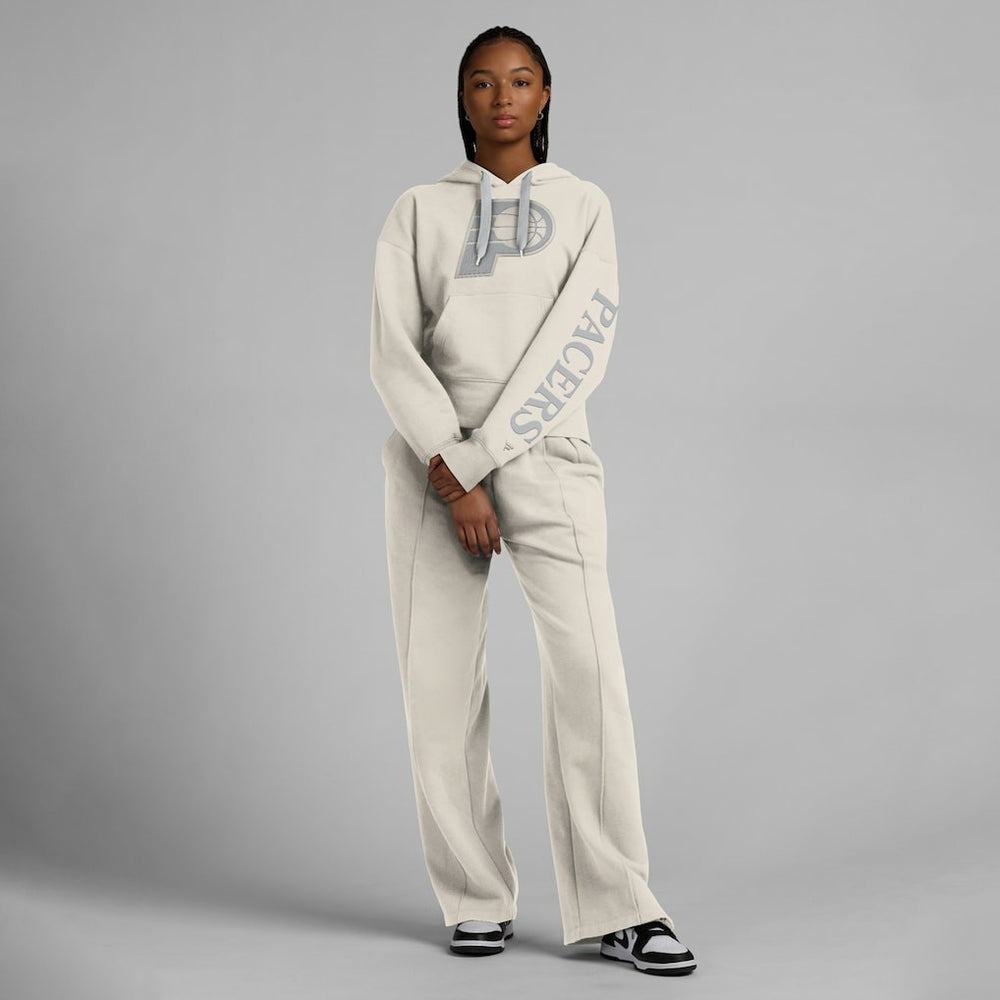 Indiana Pacers Women's Elements Next Pullover Hoodie Cream - NBA
