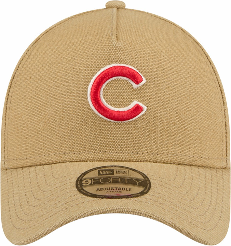Chicago Cubs New Era Logo Essentials 9FORTY A-Frame Adjustable Hat - MLB