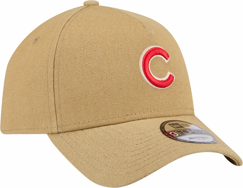 Chicago Cubs New Era Logo Essentials 9FORTY A-Frame Adjustable Hat - MLB