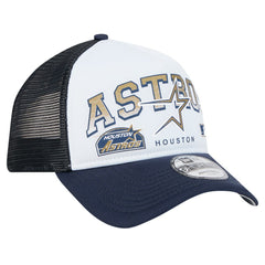 Houston Astros New Era Retro Wordmark 9FORTY A-Frame Trucker Adjustable Hat - MLB