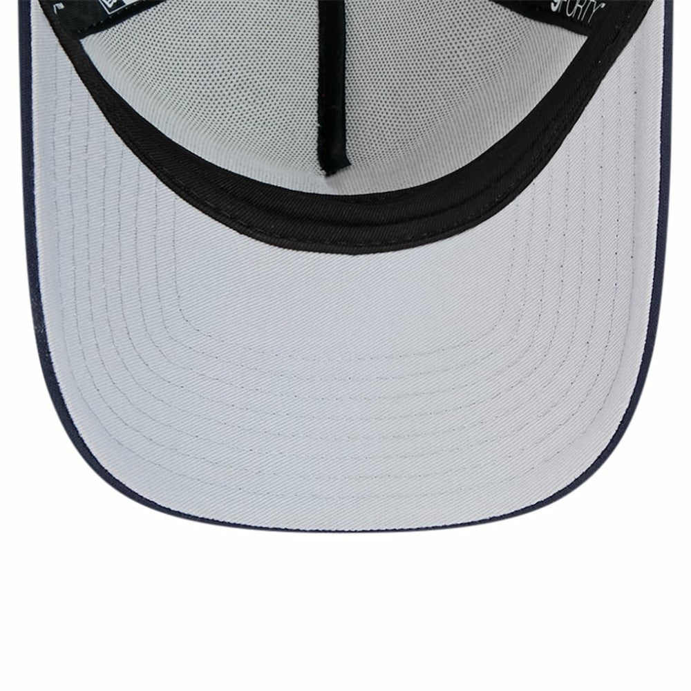 New York Yankees New Era Retro Wordmark 9FORTY A-Frame Trucker Adjustable Hat - MLB