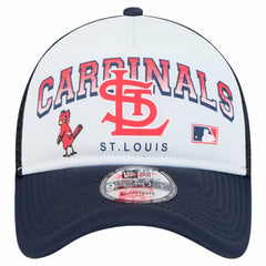 St. Louis Cardinals New Era Retro Wordmark 9FORTY A-Frame Trucker Adjustable Hat - MLB