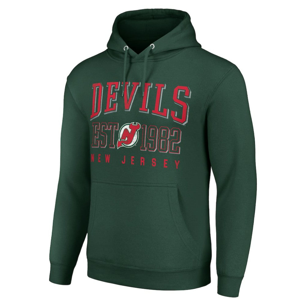 New Jersey Devils Starter Retro Graphic Pullover Hoodie - Green - NHL