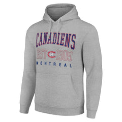 Montreal Canadiens Starter Retro Graphic Pullover Hoodie - Heather Gray - NHL