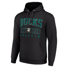 Anaheim Ducks Starter Retro Graphic Pullover Hoodie - Black - NHL