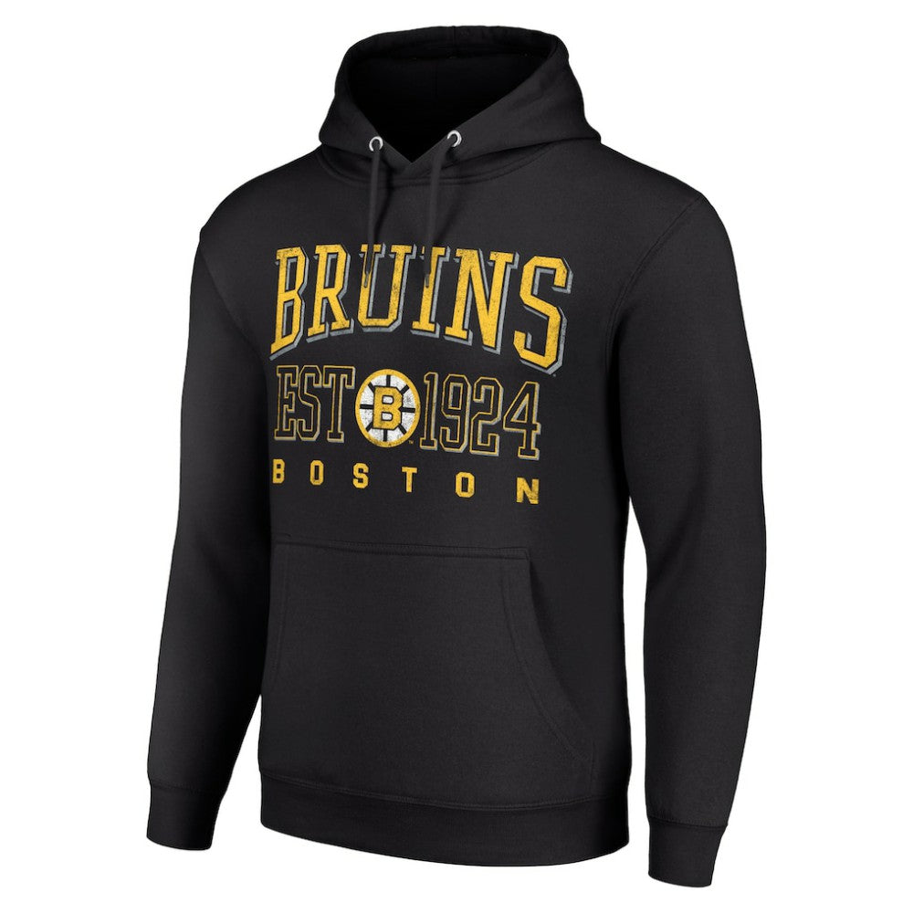 Boston Bruins Starter Retro Graphic Pullover Hoodie - Black - NHL
