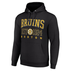 Boston Bruins Starter Retro Graphic Pullover Hoodie - Black - NHL