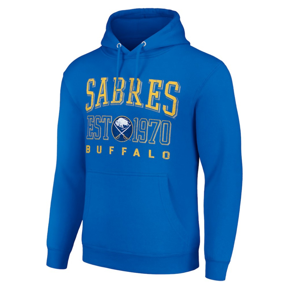 Buffalo Sabres Starter Retro Graphic Pullover Hoodie - Royal - NHL