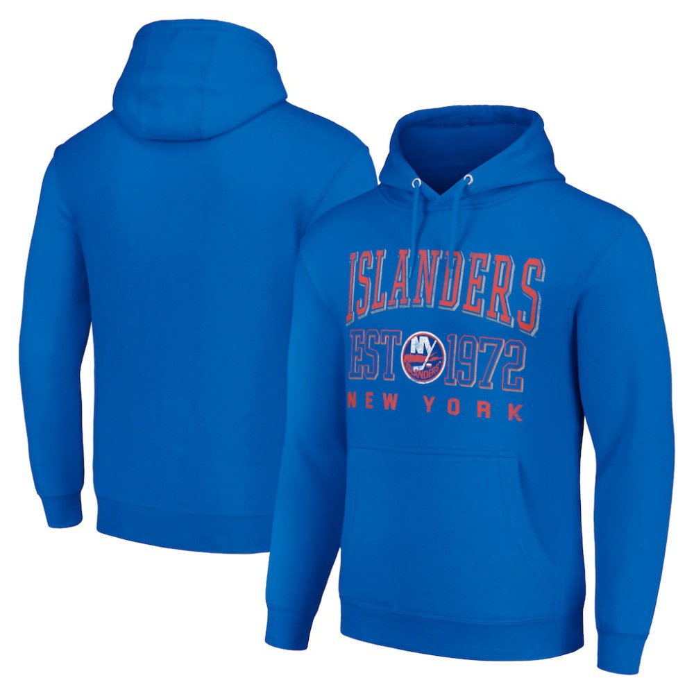 New York Islanders Starter Retro Graphic Pullover Hoodie - Royal - NHL