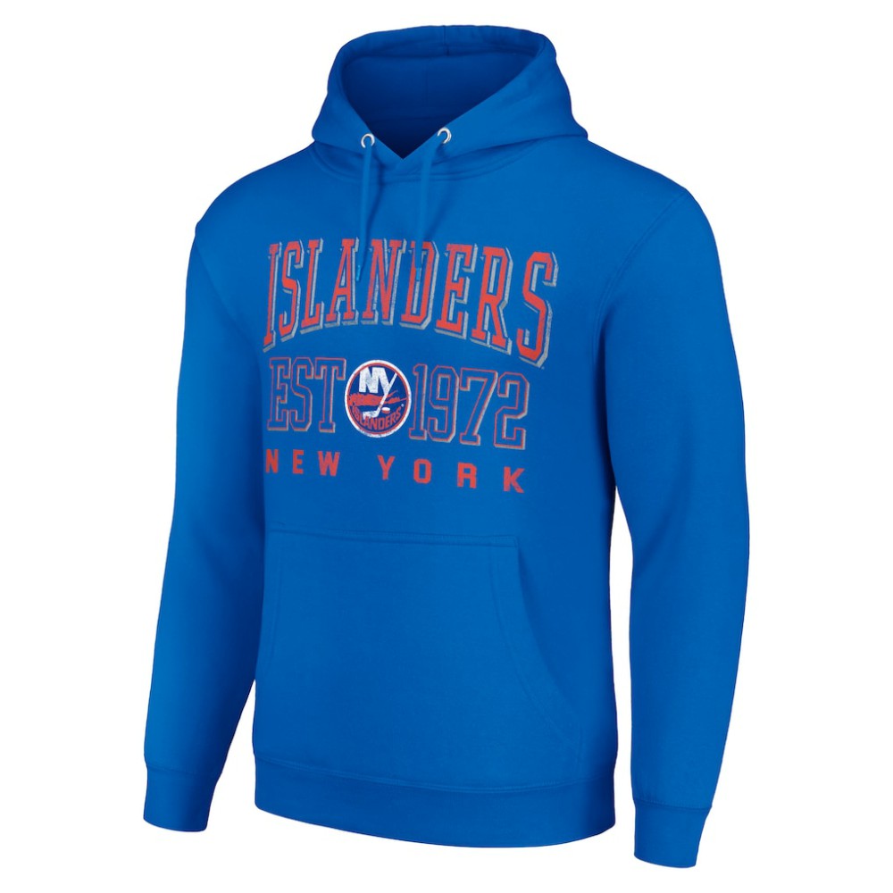 New York Islanders Starter Retro Graphic Pullover Hoodie - Royal - NHL