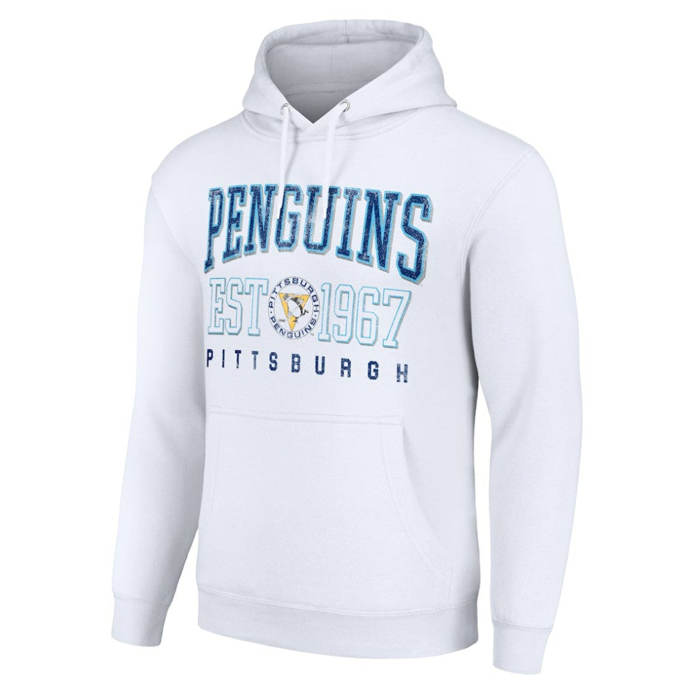Pittsburgh Penguins Starter Retro Graphic Pullover Hoodie - White - NHL