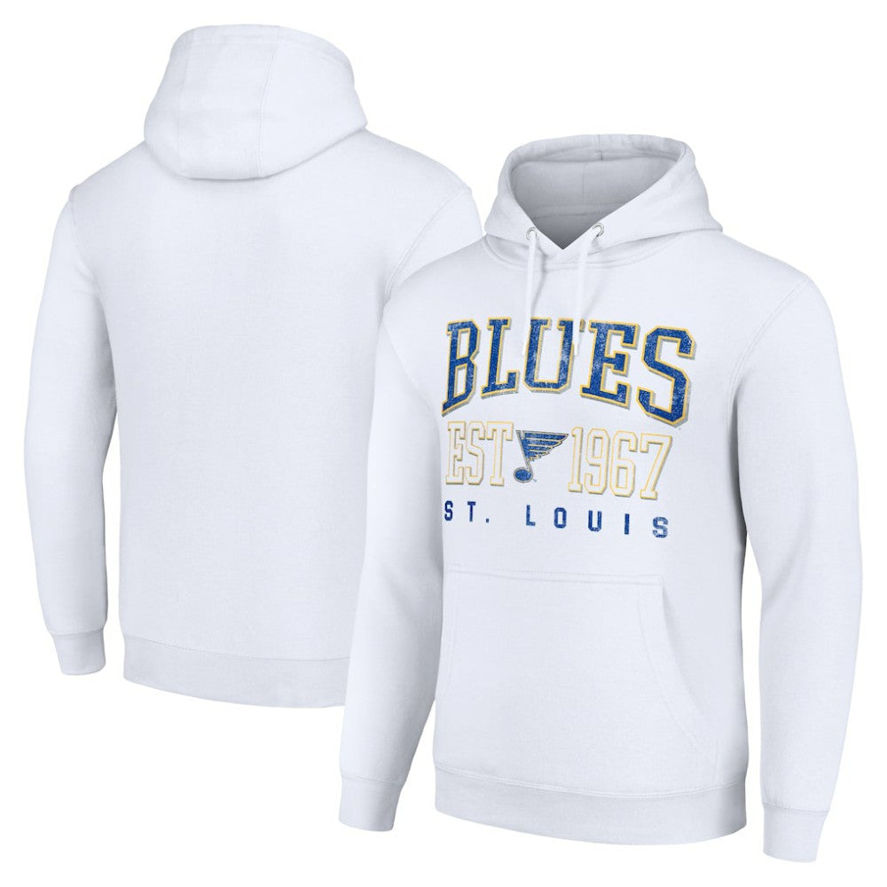 St. Louis Blues Starter Retro Graphic Pullover Hoodie - White - NHL