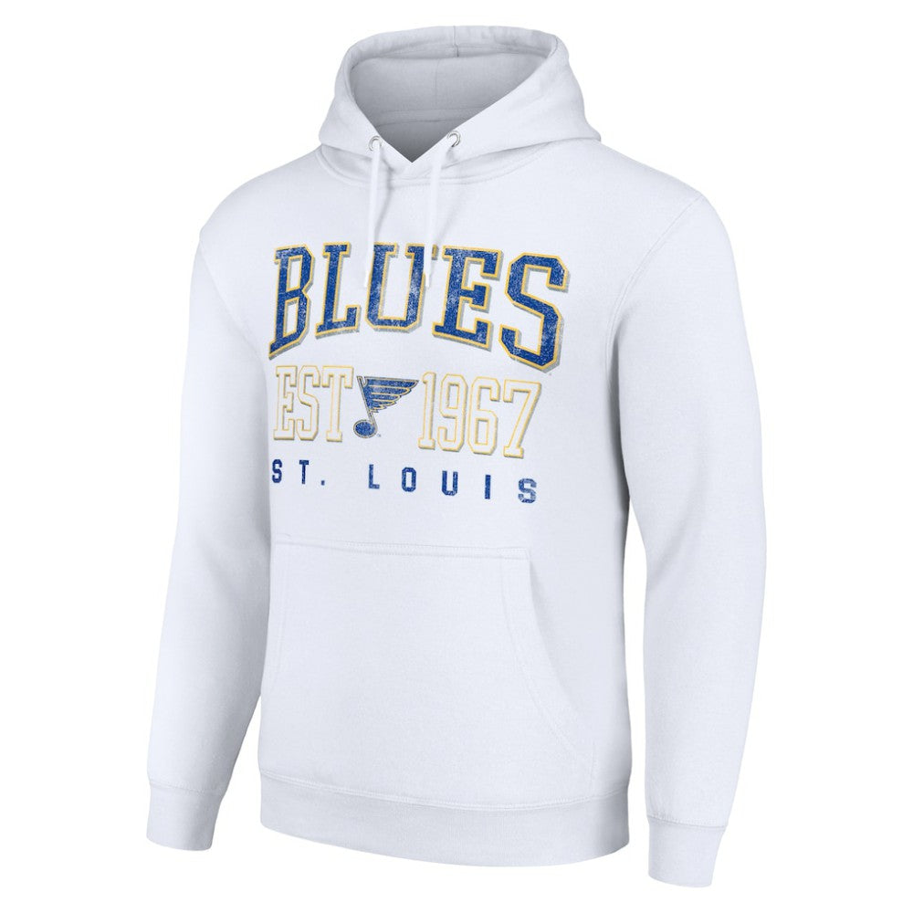 St. Louis Blues Starter Retro Graphic Pullover Hoodie - White - NHL