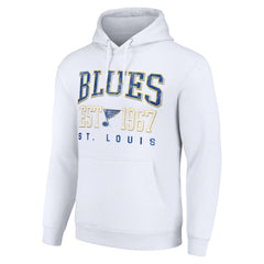 St. Louis Blues Starter Retro Graphic Pullover Hoodie - White - NHL